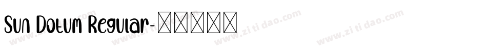 Sun Dotum Regular字体转换